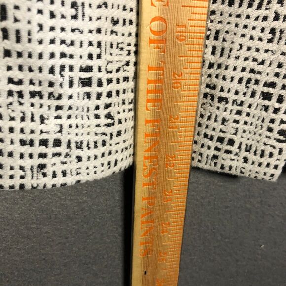 calvin klein womens skirt 4 small s white black textured zip back zip work r1 - Picture 11 of 13